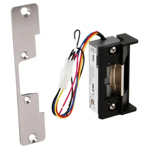 Rutherford Controls 6 Series Centerline Strike Low Profile ANSI Radius Corners Satin Stainless Steel