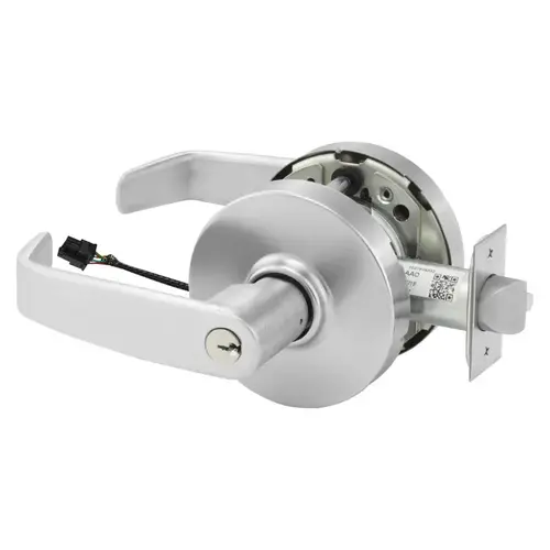 Electric Cylindrical Lock Satin Chrome