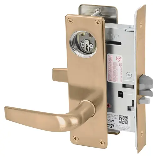 Mortise Lock Satin Bronze Clear Coated Mortise Lock Satin Bronze Clear Coated