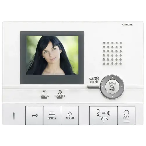 GT Series Surface Mount 1-Channel Color Video Sub-Master Station Intercom with 3-1/2 in. Color LCD Display, White GT Series Surface Mount 1-Channel Color Video Sub-Master Station Intercom with 3-1/2 in. Color LCD Display, White