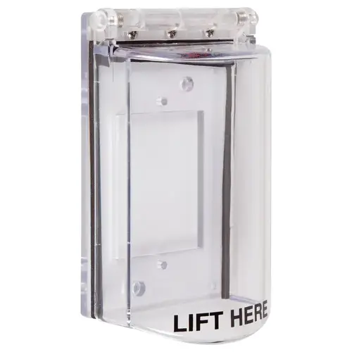 Bopper Stopper Outlet Cover With Spring Loaded Hinge - Clear