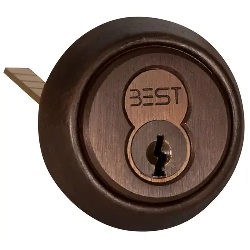 7 Pin Standard Rim Cylinder Housing Oil Rubbed Bronze Finish