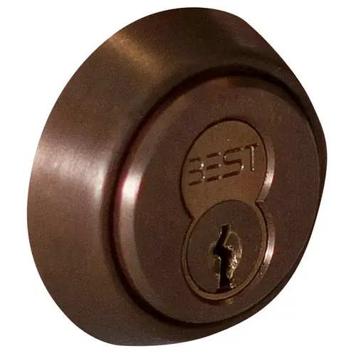 7 Pin Standard Mortise Cylinder Adams Rite Cam with Ring Oil Rubbed Bronze Finish 7 Pin Standard Mortise Cylinder Adams Rite Cam with Ring Oil Rubbed Bronze Finish