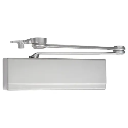 KIT - 351 Series Surface Door Closer, PS Heavy Duty Parallel Arm with Positive Stop, ADA Cast Iron Heavy Duty Powerglide Series, Adjustable Spring Size 1-6, TB Thru-Bolts, UL Listed for Fire Rated Doors, All Weather Fluid, Grade 1, 689/EN Sprayed Aluminum