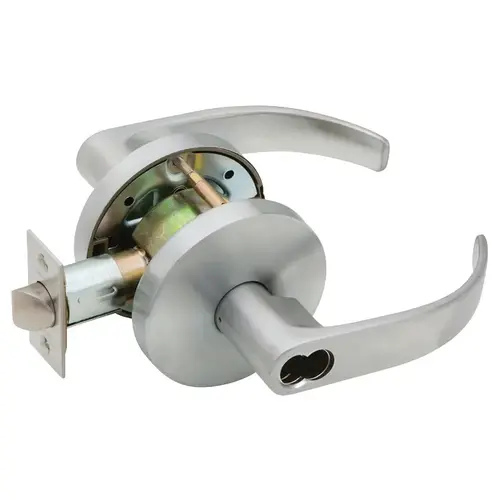 Grade 2 Quantum Storeroom Door Lever Set with Small Format Interchangeable Core from the W Collection Satin Chrome Grade 2 Quantum Storeroom Door Lever Set with Small Format Interchangeable Core from the W Collection Satin Chrome