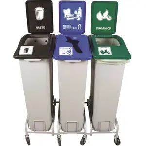 Busch Systems ESTNCART EcoStation Dolly Middle Unit with Wheels for 23G Bin