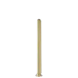 Lavi 00-PR53/E 24" Tall Divider Post Dome Top Cap Flange End Mount And Post Polished Brass Finish