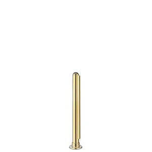 Lavi 00-PR51/E 16" Tall Divider Posts Dome Top Cap Flange End Mount And Post Polished Brass Finish