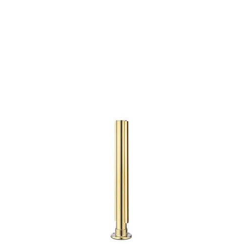 16" Tall Divider Posts Flat Top Cap Flange Center Mount And Post Polished Brass Finish 16" Tall Divider Posts Flat Top Cap Flange Center Mount And Post Polished Brass Finish