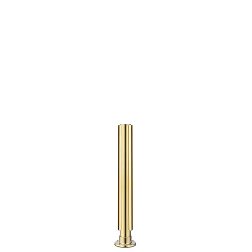 16" Tall Divider Posts Flat Top Cap Flange Corner Mount And Post Polished Brass Finish 16" Tall Divider Posts Flat Top Cap Flange Corner Mount And Post Polished Brass Finish