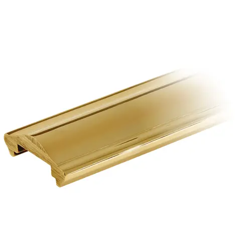 Solid Brass Cap Rail Extrusion for Handrail 192" Length