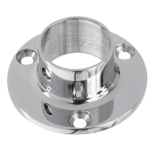 Wall Flange Polished Stainless Steel Finish
