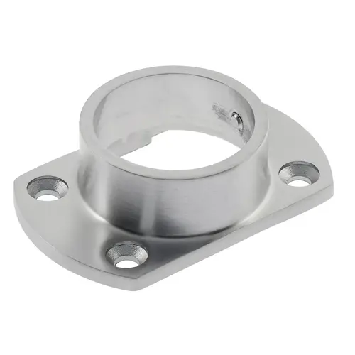 Cut Wall Flange For 1.67" Tubing Satin Stainless Steel