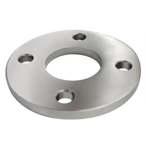 Welded Floor Flange 2" Tubing OD Satin Stainless Steel Welded Floor Flange 2" Tubing OD Satin Stainless Steel