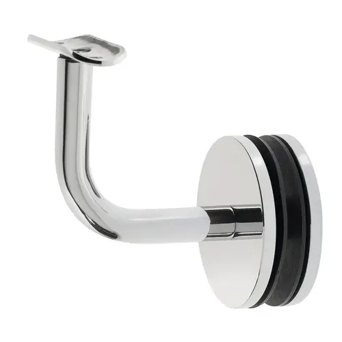 Glass Mount Handrail Bracket 316 Grade Polished Stainless Steel Finish Glass Mount Handrail Bracket 316 Grade Polished Stainless Steel Finish