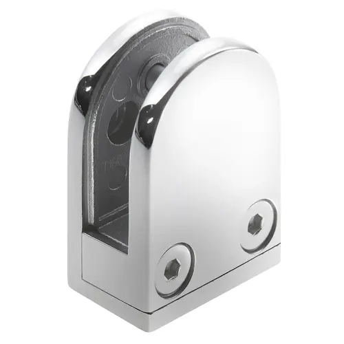 .25" to .375" Medium Glass Panel Grip For Flat Surface Polished Stainless Steel Finish .25" to .375" Medium Glass Panel Grip For Flat Surface Polished Stainless Steel Finish