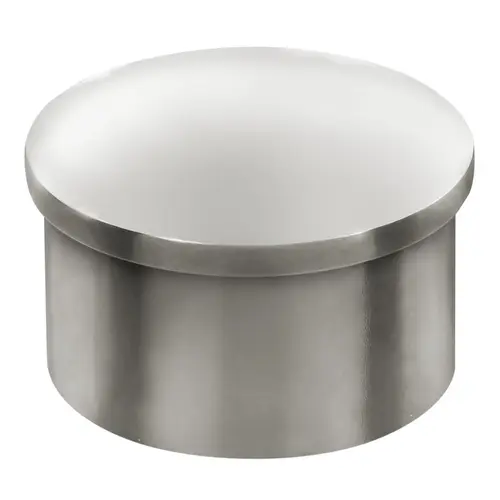 Flush End Cap For 1.5" Round Handrail Tubing 0.050" Compatible Tubing Wall Thickness Polished Stainless Steel Finish Flush End Cap For 1.5" Round Handrail Tubing 0.050" Compatible Tubing Wall Thickness Polished Stainless Steel Finish