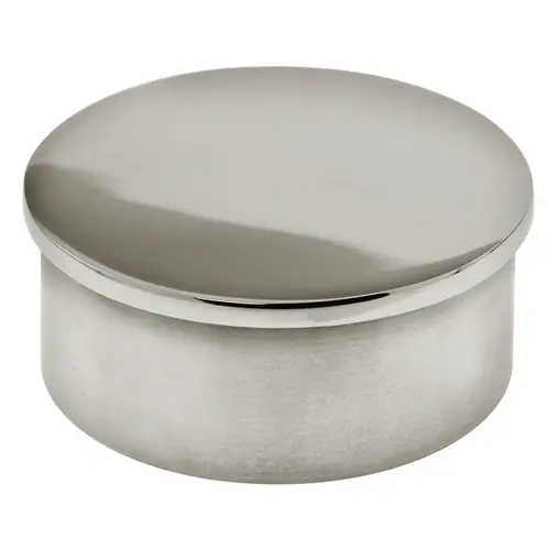 Flush End Cap Railing Component 0.060" Compatible Tubing Wall Thickness Polished Stainless Steel Finish Flush End Cap Railing Component 0.060" Compatible Tubing Wall Thickness Polished Stainless Steel Finish