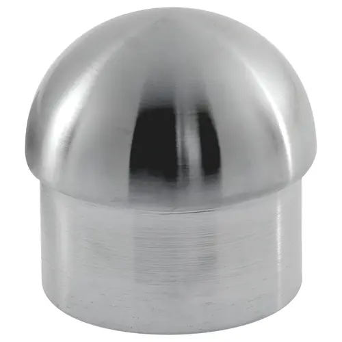 Rounded End Cap For Stainless Steel Handrail Satin Stainless Steel Finish Rounded End Cap For Stainless Steel Handrail Satin Stainless Steel Finish