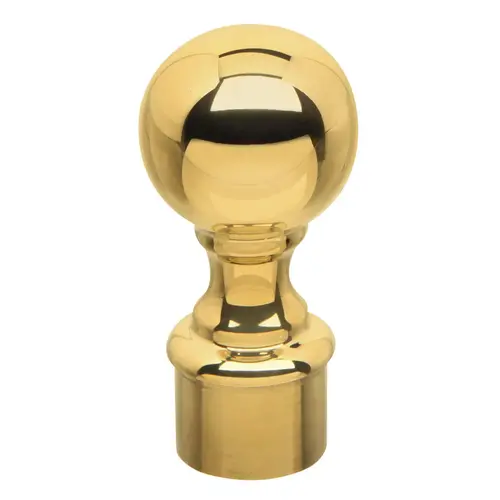 Ball Finial Polished Brass