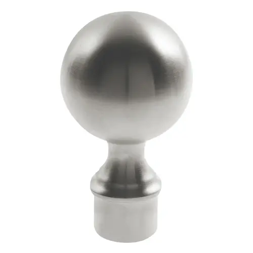 Ball Finial For 1.5" Railing Tubing .060" Compatible Tubing Wall Thickness Satin Stainless Steel Finish Ball Finial For 1.5" Railing Tubing .060" Compatible Tubing Wall Thickness Satin Stainless Steel Finish