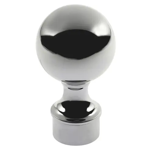 Ball Finial Railing Component For 2" Railing .060" Compatible Tubing Wall Thickness Polished Stainless Steel Finish Ball Finial Railing Component For 2" Railing .060" Compatible Tubing Wall Thickness Polished Stainless Steel Finish