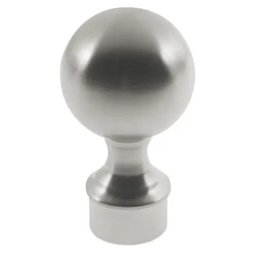 Ball Finial Railing Component For 2" Railing .060" Compatible Tubing Wall Thickness Satin Stainless Steel Finish Ball Finial Railing Component For 2" Railing .060" Compatible Tubing Wall Thickness Satin Stainless Steel Finish