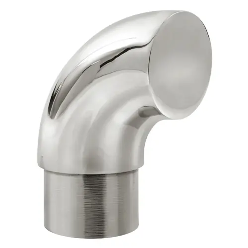 Radius Wall Return For Stainless Steel Stair Railing Polished Stainless Steel Finish Radius Wall Return For Stainless Steel Stair Railing Polished Stainless Steel Finish