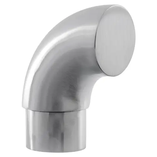 Radius Wall Return For Stainless Steel Stair Railing Satin Stainless Steel Finish