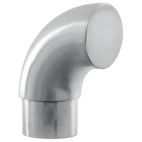 Radius Wall Return For Stainless Steel Stair Railing Satin Stainless Steel Finish Radius Wall Return For Stainless Steel Stair Railing Satin Stainless Steel Finish