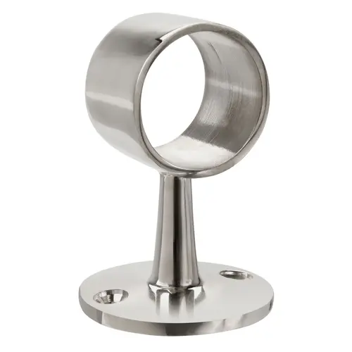 Flush Center Posts For Short Wall Railing Systems Polished Stainless Steel Finish Flush Center Posts For Short Wall Railing Systems Polished Stainless Steel Finish