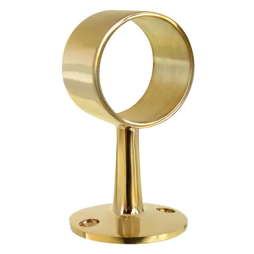 Flush Center Post Polished Brass Finish