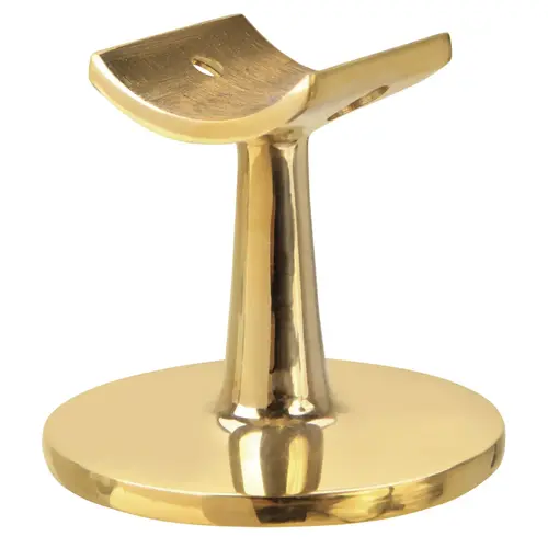 Undrilled Saddle Post For Short Walls Polished Brass