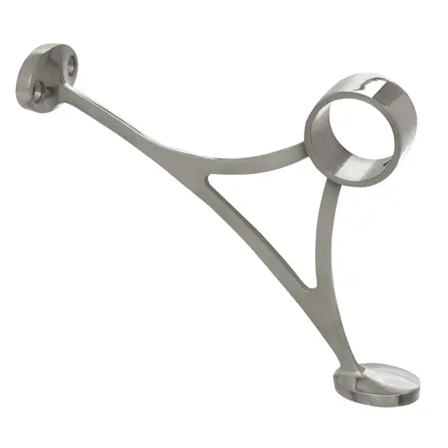 Combination Footrail Bracket Polished Stainless Steel Finish