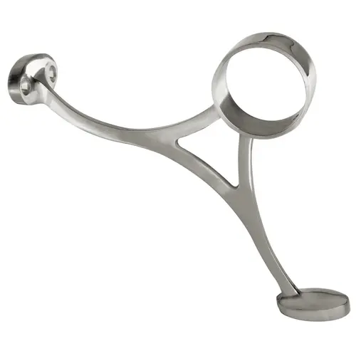 Bar Railing Combination Bracket For Footrail Polished Stainless Steel Finish