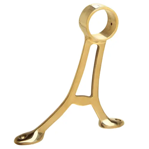 Floor Mount Brass Footrail Bracket