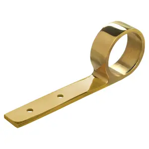 Lavi 00-450/2 Arm Rail Bracket for 2" Tubing Polished Brass
