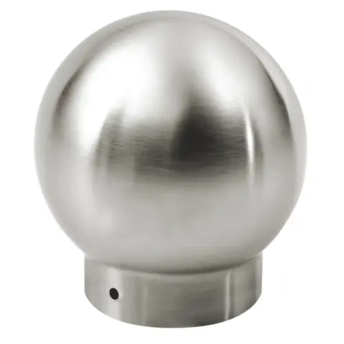 Ball Single Outlet Railing Component For 1.5" Tubing Satin Stainless Steel Finish Ball Single Outlet Railing Component For 1.5" Tubing Satin Stainless Steel Finish