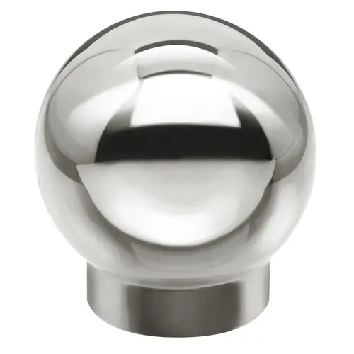 Ball Single Outlet Railing Component For 1.5" Tubing Polished Stainless Steel Finish Ball Single Outlet Railing Component For 1.5" Tubing Polished Stainless Steel Finish