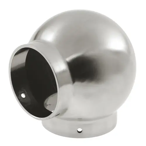 Ball Fitting For 2" Railing Tube Satin Stainless Steel Finish Ball Fitting For 2" Railing Tube Satin Stainless Steel Finish