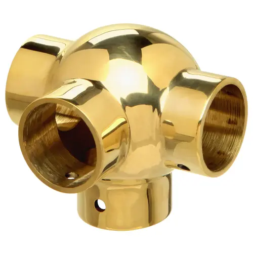 Ball Side Outlet Tee Polished Brass Ball Side Outlet Tee Polished Brass