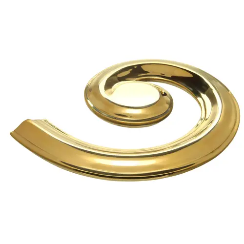 Cap Rail Lateral Scroll For Stair Railing Right Style Polished Brass Cap Rail Lateral Scroll For Stair Railing Right Style Polished Brass