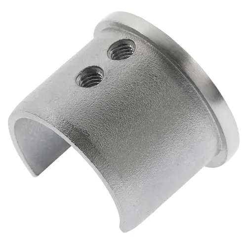 Flush End Cap Satin Stainless Steel Finish Flush End Cap Satin Stainless Steel Finish