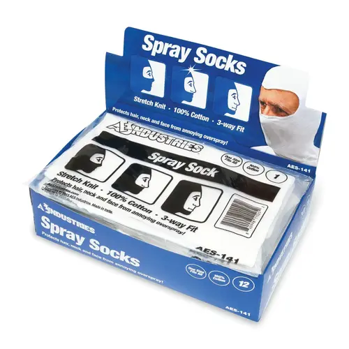141 3-Way Spray Socks, Universal, 3-Way, White, Bleached Cotton 141 3-Way Spray Socks, Universal, 3-Way, White, Bleached Cotton