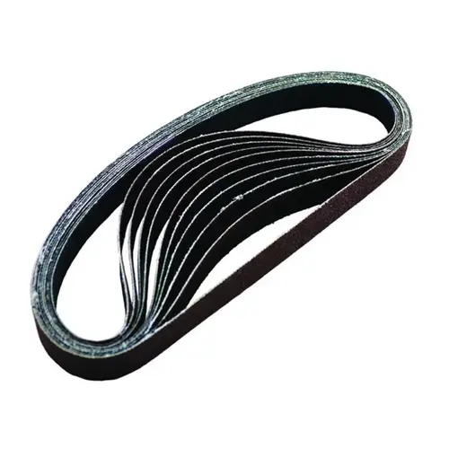Sanding Belt, 13 in L x 3/8 in W, 80 Grit, Aluminum Oxide