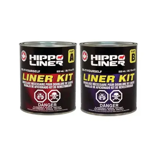 BHBLURLV Low VOC 2-Part Truck Bedliner, 0.45 gal, Black, Liquid