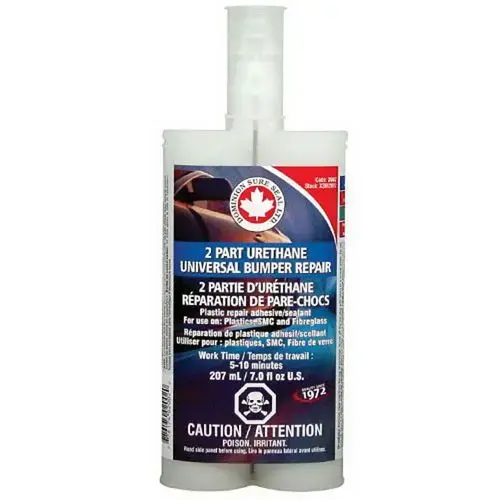 2002 2-Component Urethane Medium Adhesive, 207 mL Cartridge, Liquid, Black, 3 hr Curing