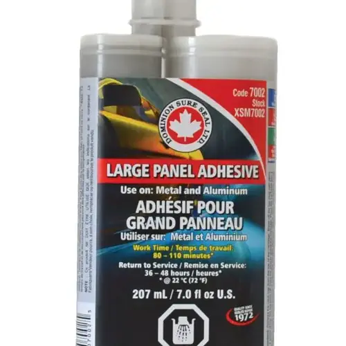 2-Component Large Panel Adhesive, 207 mL Cartridge, Liquid, White, 4.5 to 5 hr Curing 2-Component Large Panel Adhesive, 207 mL Cartridge, Liquid, White, 4.5 to 5 hr Curing