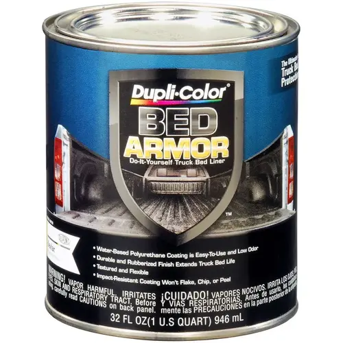 Premium Truck Bed Liner with Kevlar; Black; 32 oz. Quart