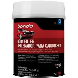 Bondo 265 Body Filler, 1 gal Can, Paste, Pungent Styrene Light Gray/Red